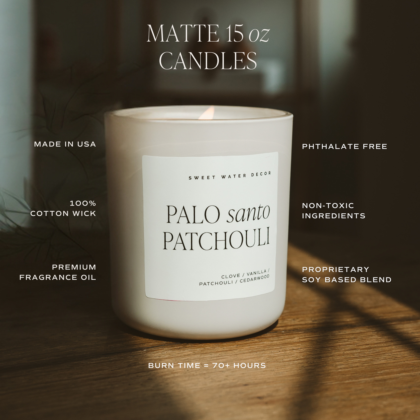 Mango and Coconut 15 oz Soy Candle, Matte Jar - Home Decor