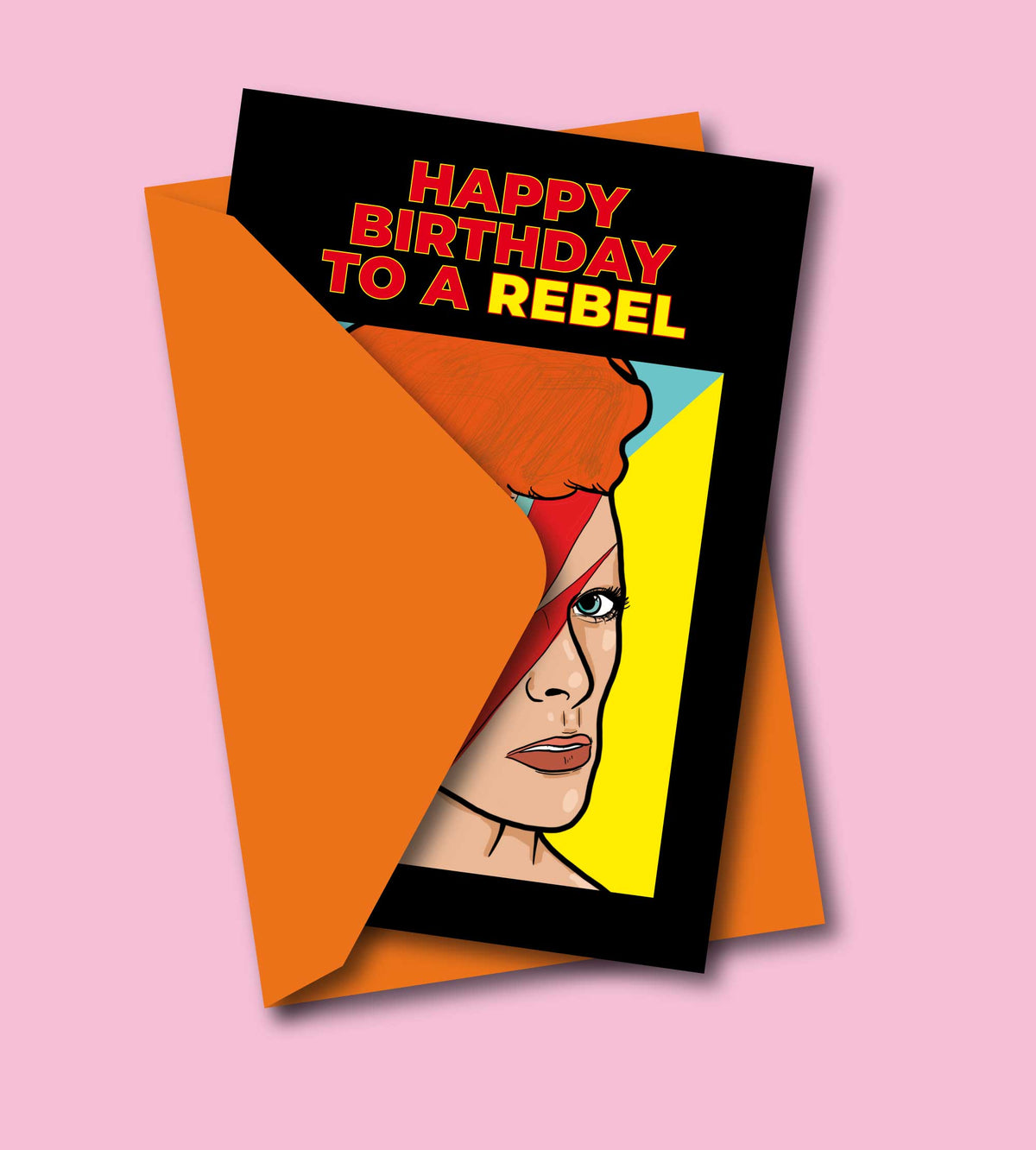 Happy Birthday To A Rebel 80's Greeting Card