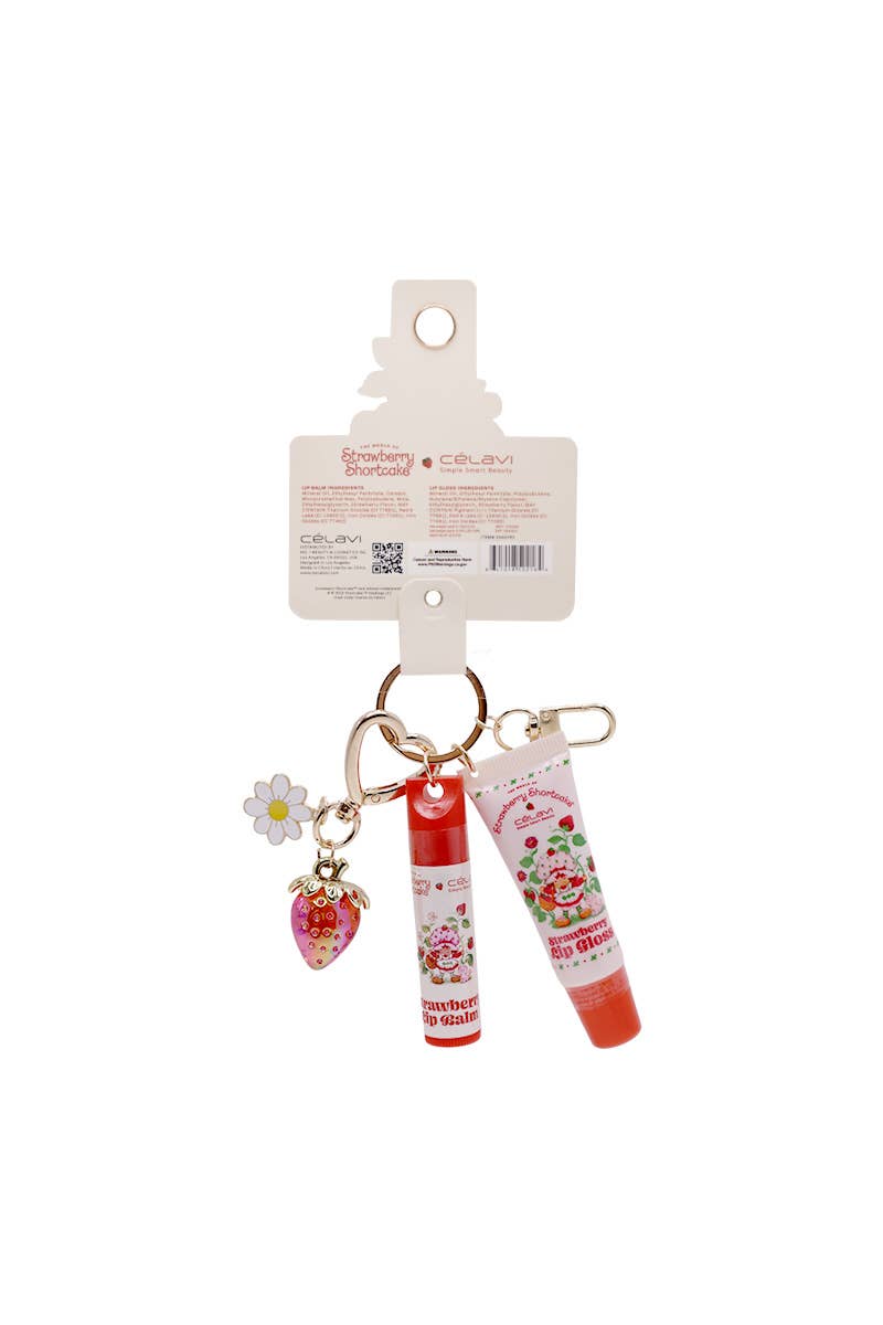 Strawberry Shortcake Gloss Balm Duo with Charms