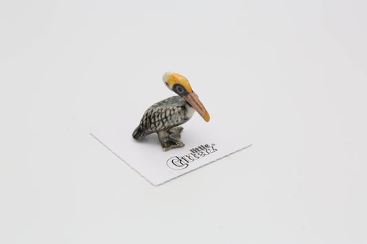 Diver Brown Pelican Porcelain Miniature
