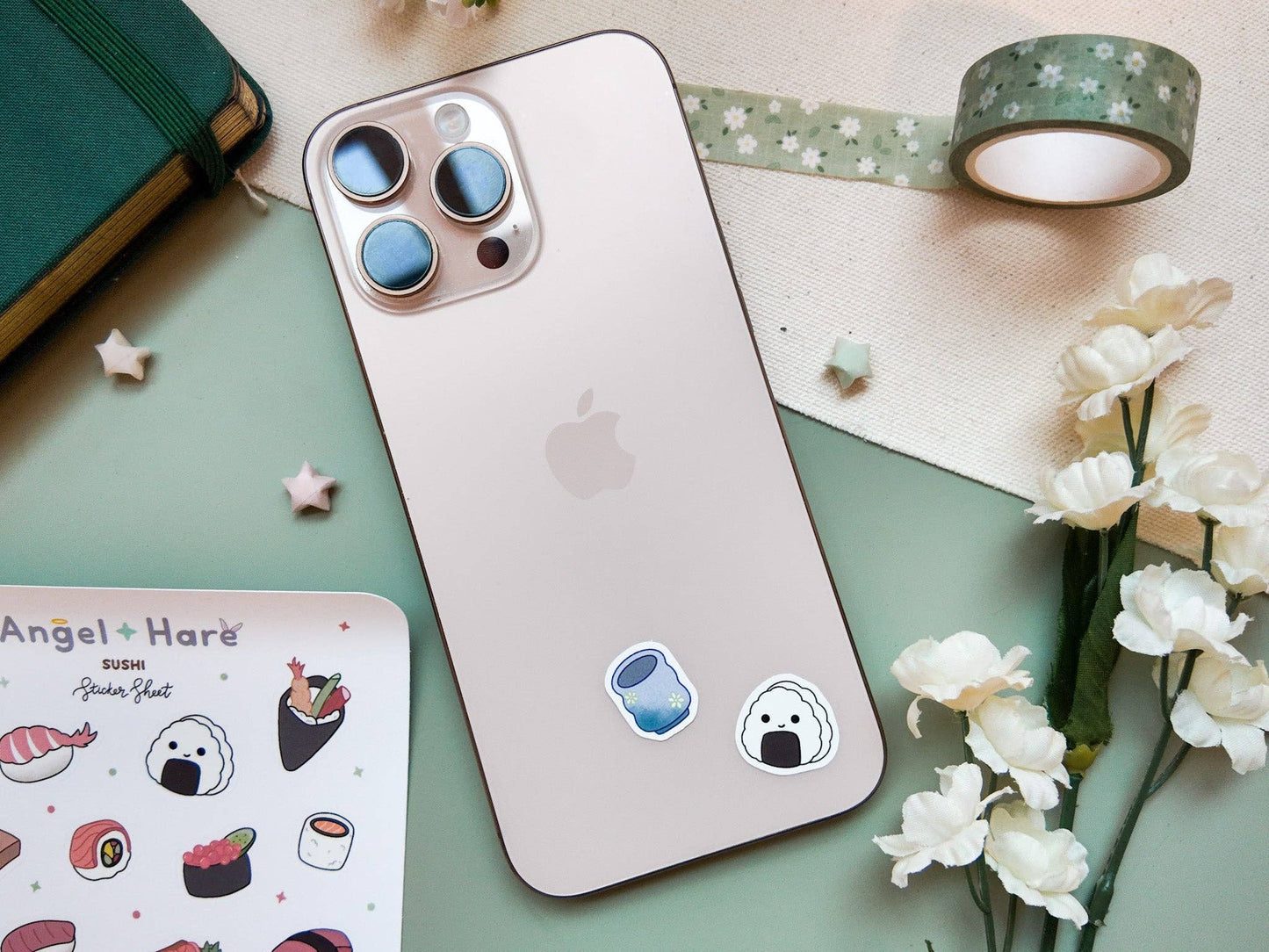 Sushi Waterproof Sticker Sheet