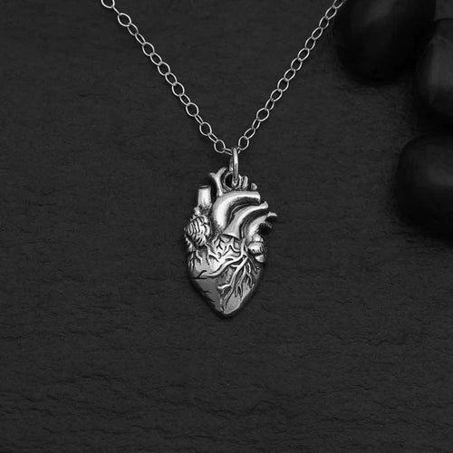 18 Inch Anatomical Heart Necklace - Front & Company: Gift Store