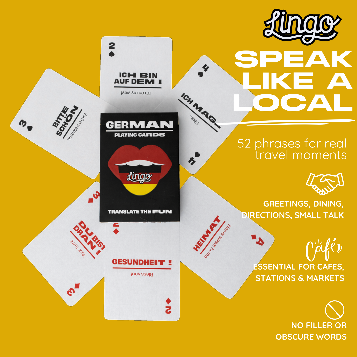 German Travel Playing Cards