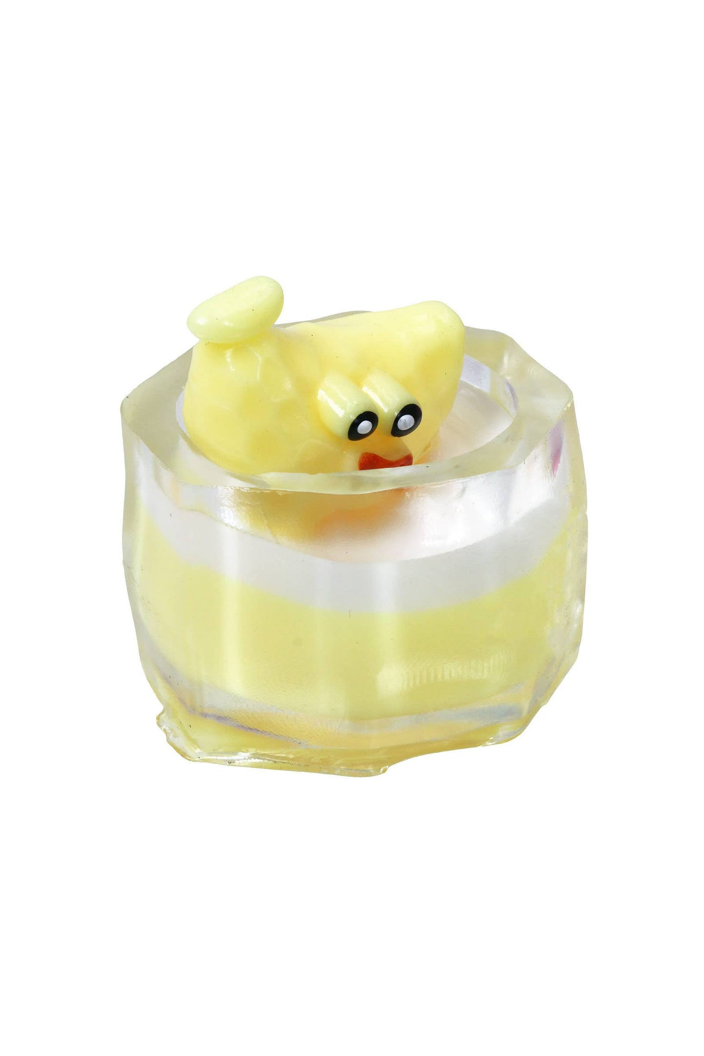 Cute Fruit Dessert Cup 3D Sticky Mochi Squishy Bag