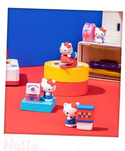 Hello Kitty Mini Stationery Shop Series Figures (with Case)