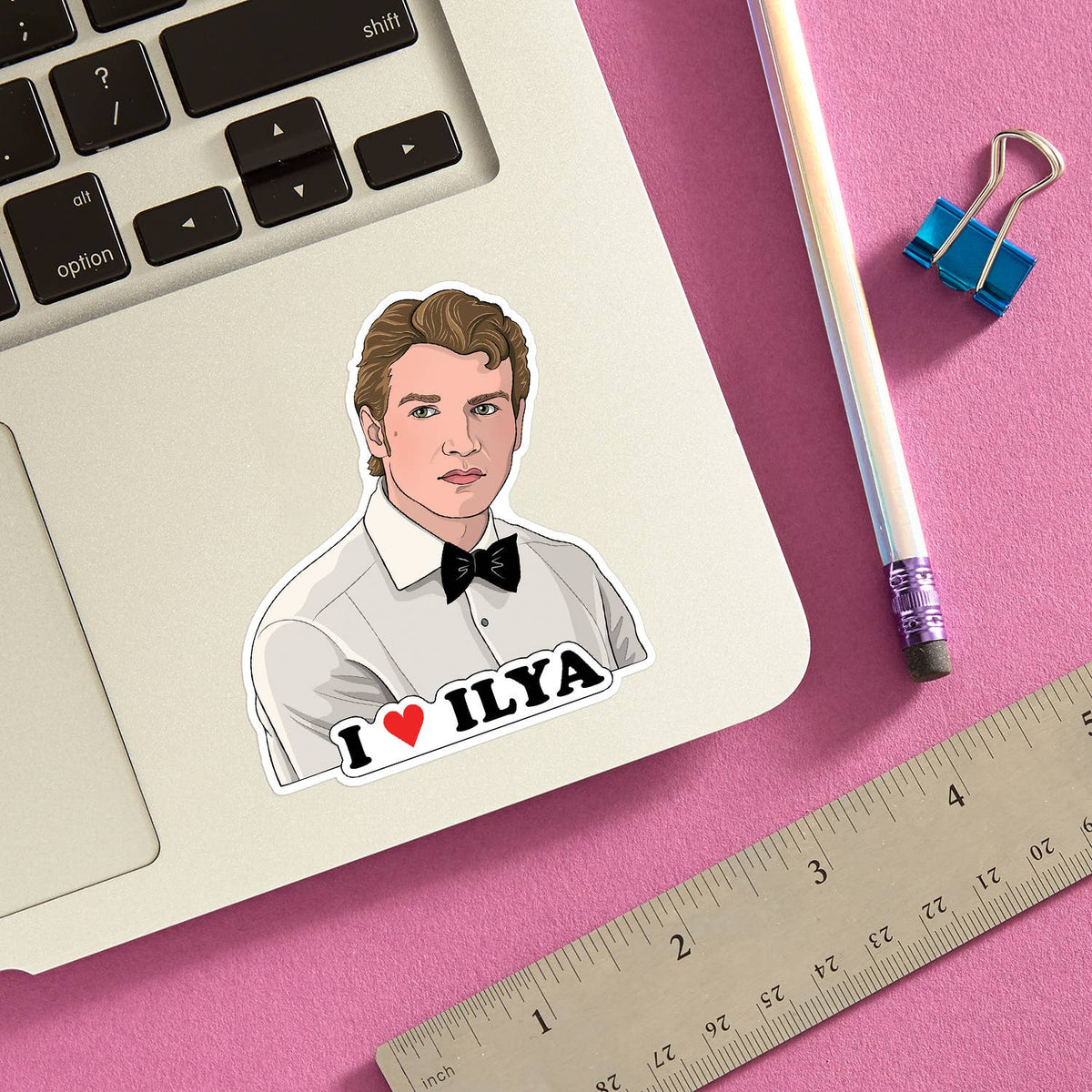 I Heart Ilya Heated Rivalry Die Cut Sticker