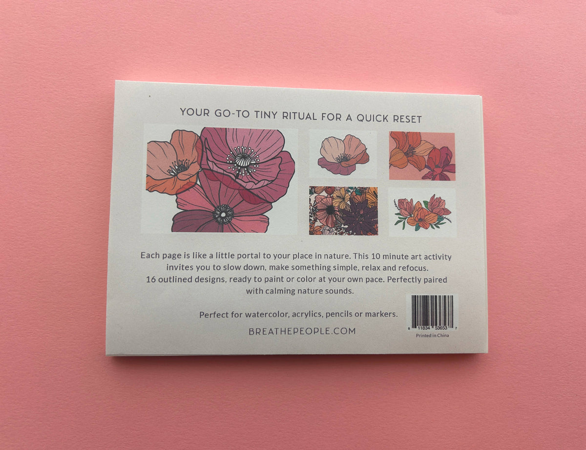 10 Minute Creative Escape Art Book - Vintage Bloom