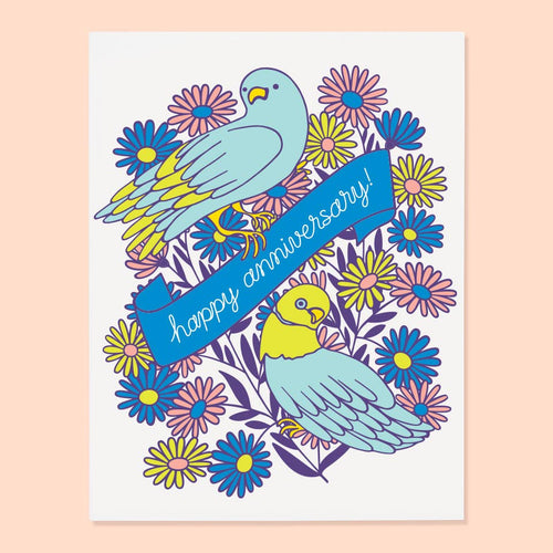 Lovebirds Anniversary Card - Front & Company: Gift Store