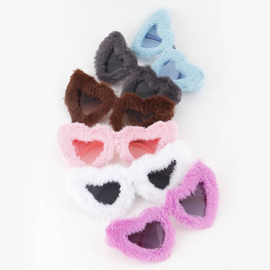 Fur Heart Sunglasses