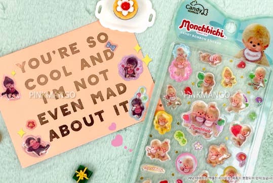 Limited Edition Monchhichi Candy Sticker Collection