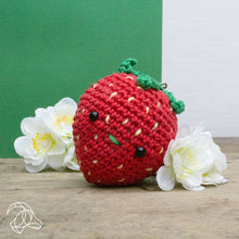 Load image into Gallery viewer, DIY Crochet Kit - Strawberry Bag Hanger
