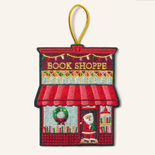 Load image into Gallery viewer, Embroidered Ornament Book Shop Ornament
