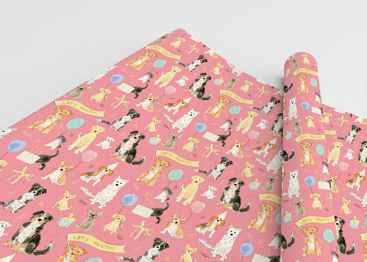 Dog Birthday Gift Wrap | Celebration Dog Pawty
