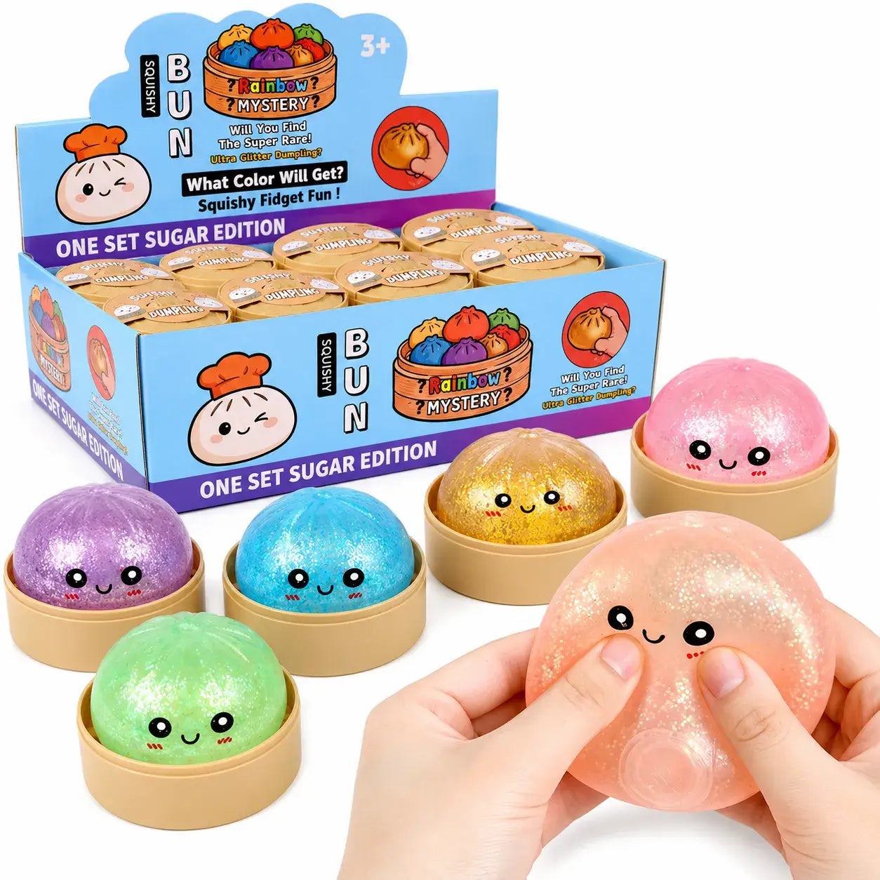 Mystery Steamed Bun Squishy Toy Glow-in-the-Dark