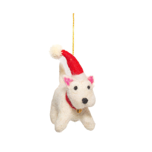 Bonnie Westie Christmas Decoration - Front & Company: Gift Store