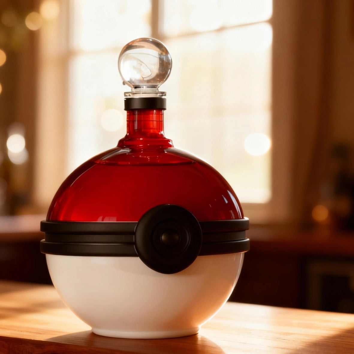 Monster Trainer Capture Sphere Whiskey, Wine Decanter Red
