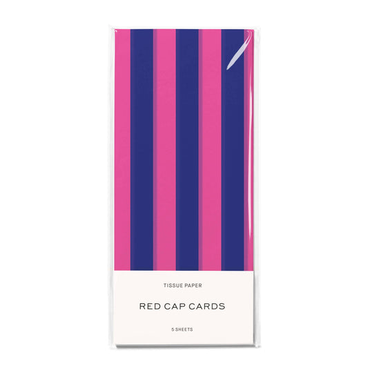Blue and Pink Stripes tissue paper