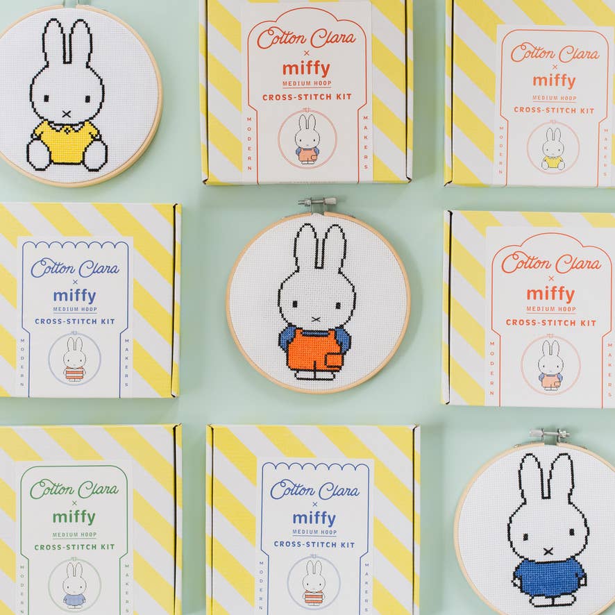 Miffy Yellow Cross Stitch Kit Beginner Friendly