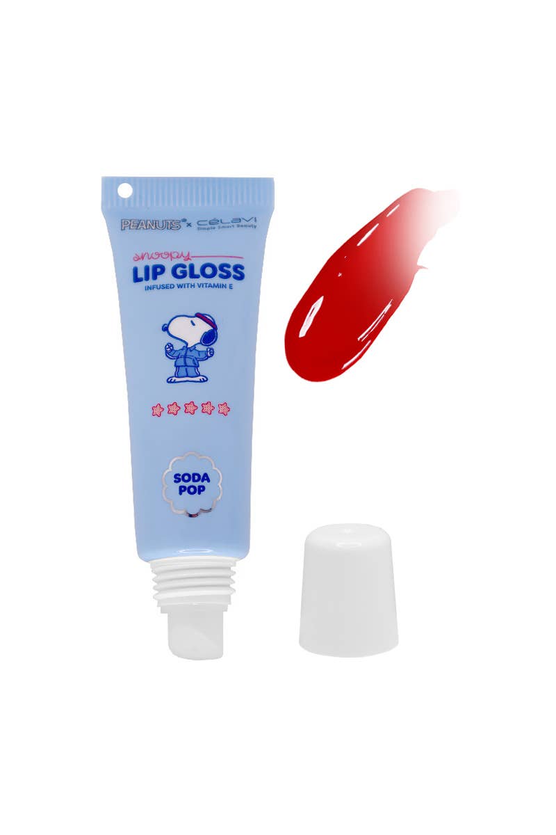 Soda Pop Snoopy Lip Gloss w/ Keychain