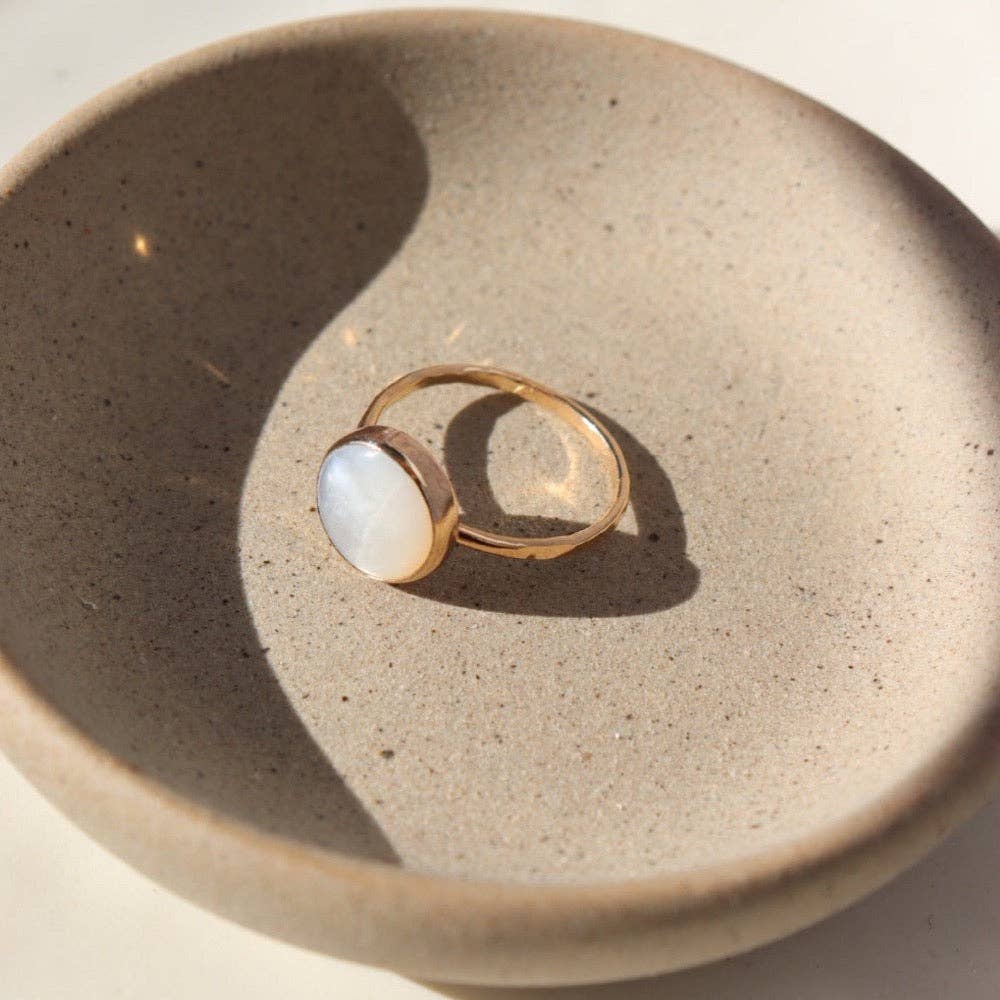 Mother of Pearl Ring I Valentine's Day Jewelry