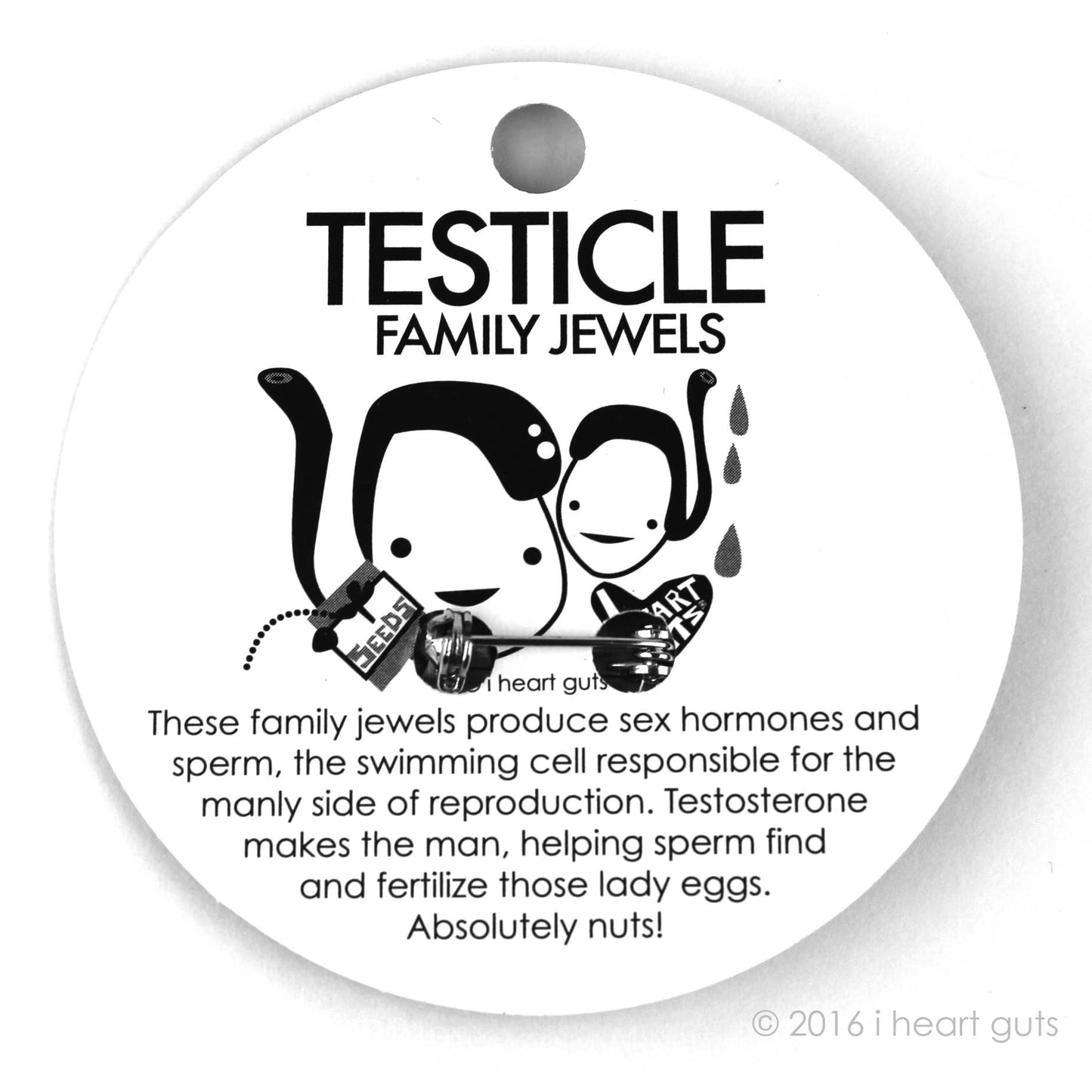 Testicle Lapel Pin - Having a Ball!