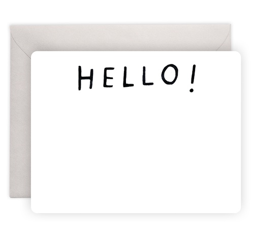 Hello Flat Notes | Boxed Notecards Stationery - Front & Company: Gift Store