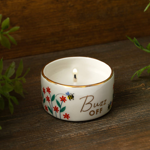 'Buzz Off' Citronella Tealight Candle - Front & Company: Gift Store