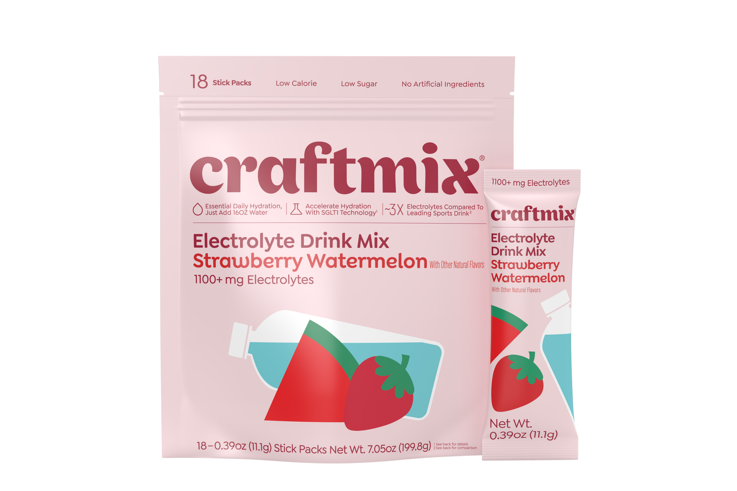 Strawberry Watermelon Hydration Electrolyte Mix