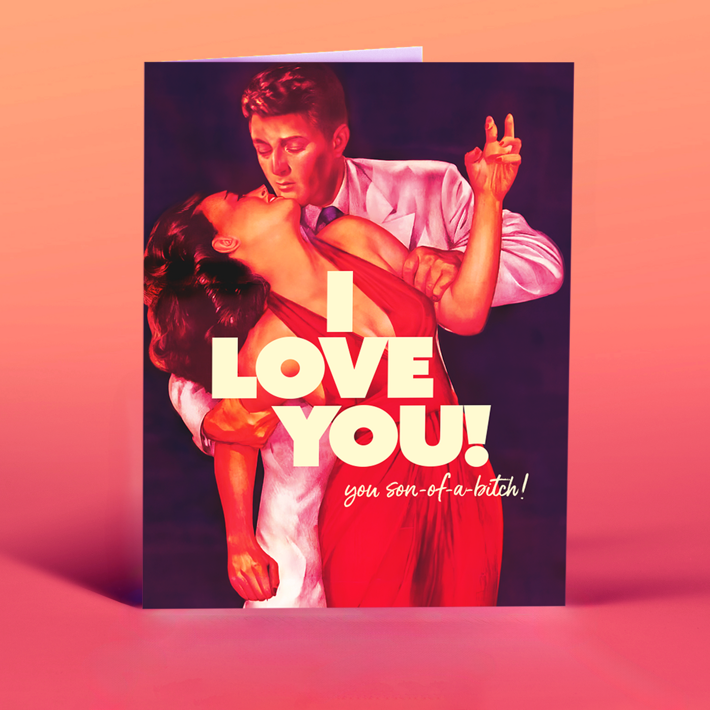 I LOVE YOU SOB love card