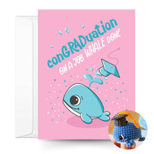 Load image into Gallery viewer, Graduation Card &amp; Whale Crochet Pattern
