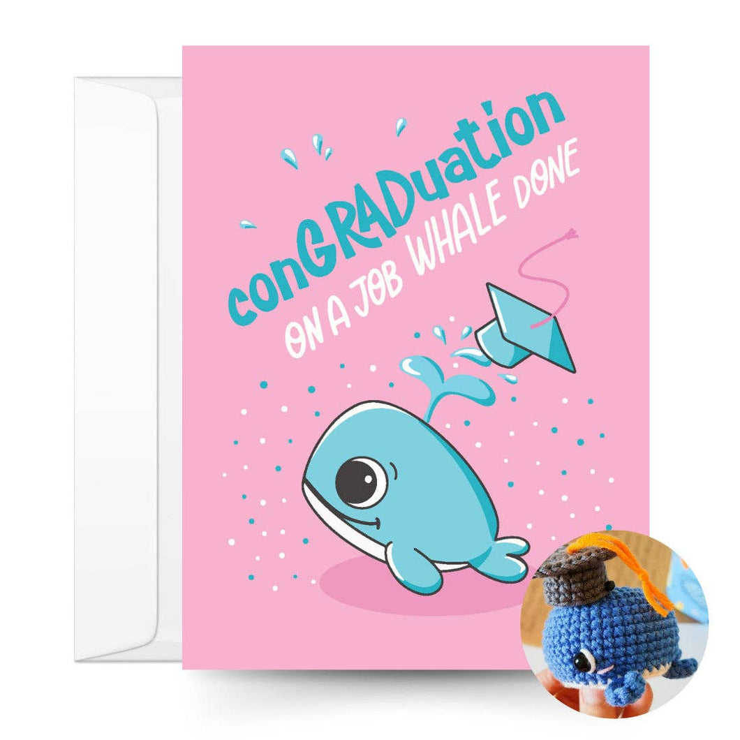 Graduation Card & Whale Crochet Pattern