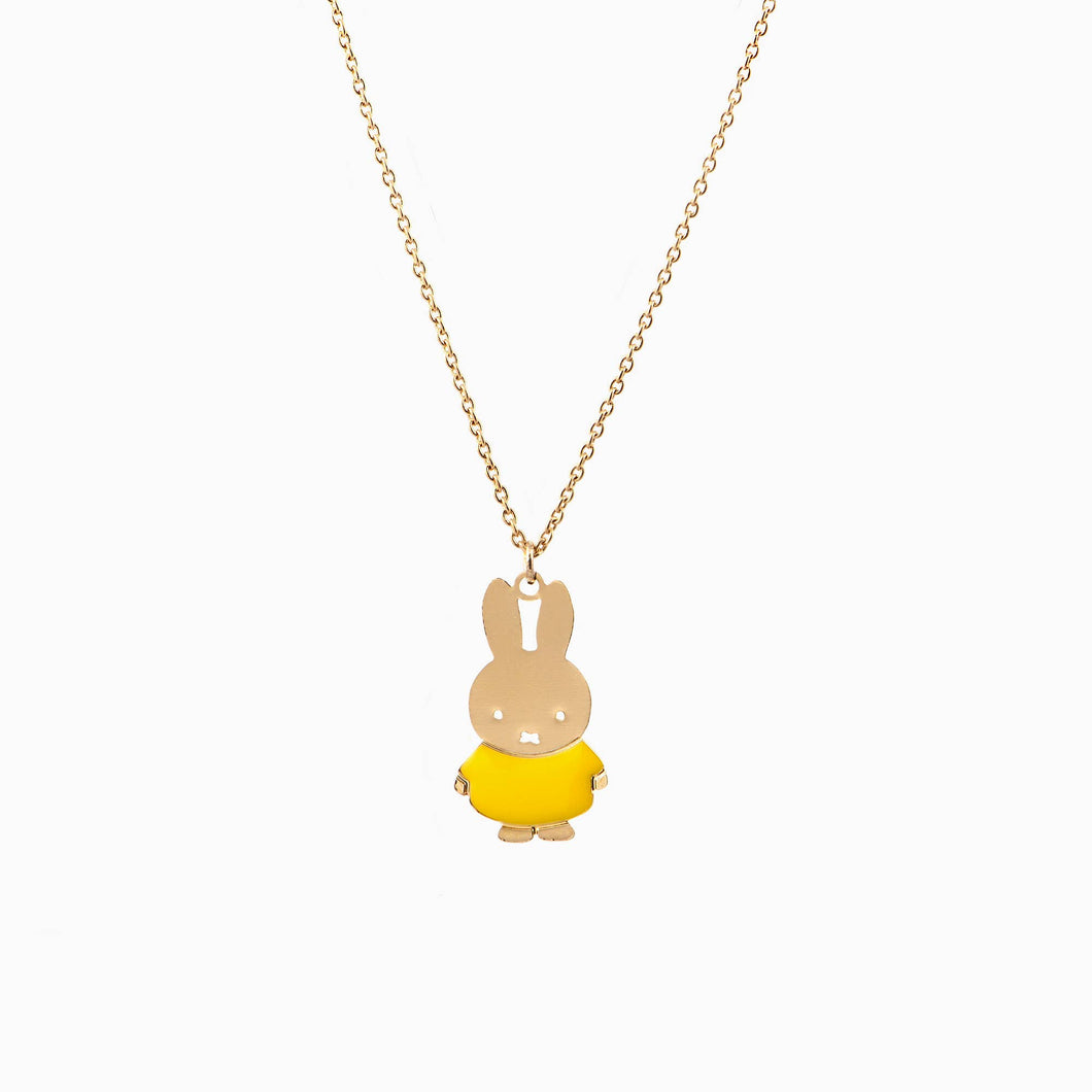 MIFFY rabbit necklace (yellow) x Miffy