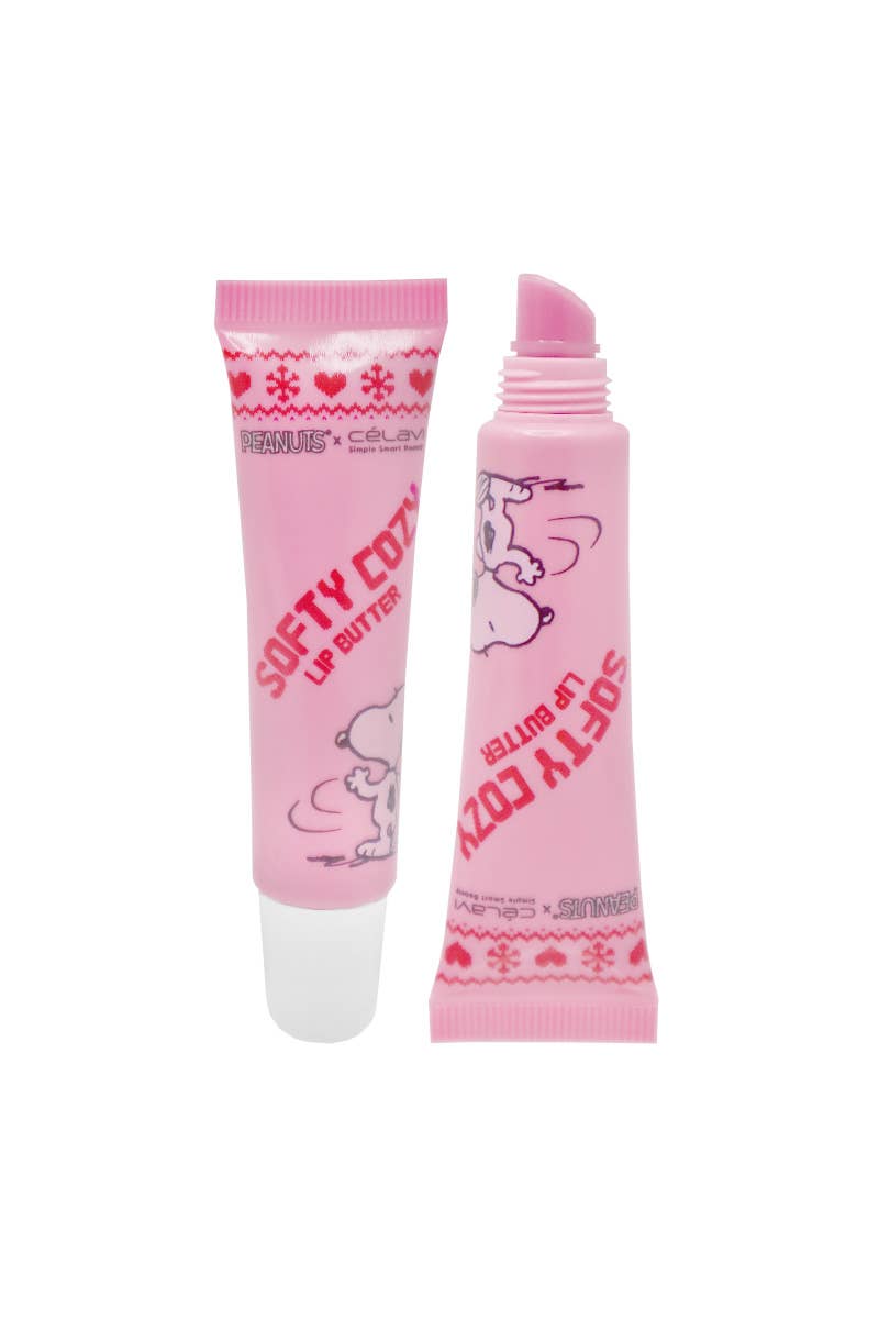 Celavi P46271H Peanuts Holiday Soft Cozy Lip Butter Set