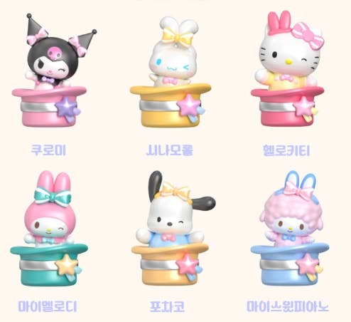 Sanrio Springy Magic Hat Series Blind Box Figure