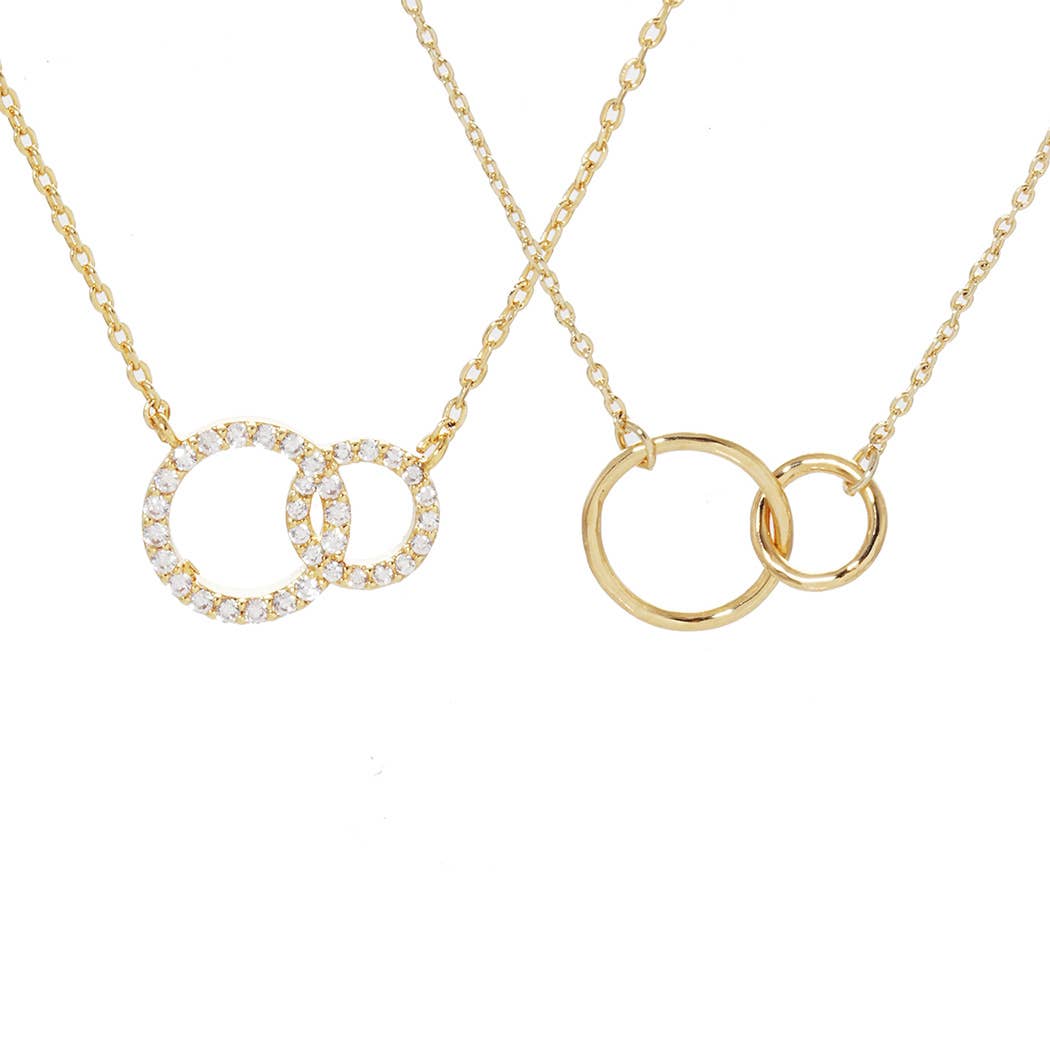 Gold-Dipped Friendship Necklace Set