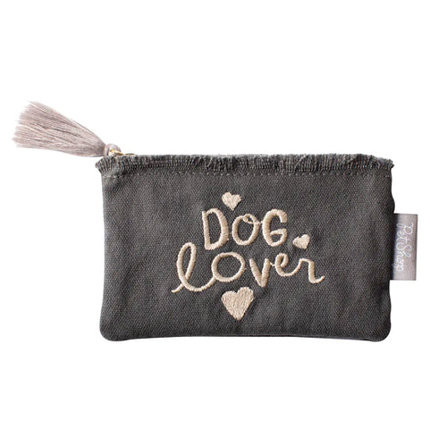 DOG LOVER CANVAS COIN POUCH - Front & Company: Gift Store