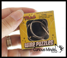 Load image into Gallery viewer, Mini Metal Wire Brain Teaser Puzzles
