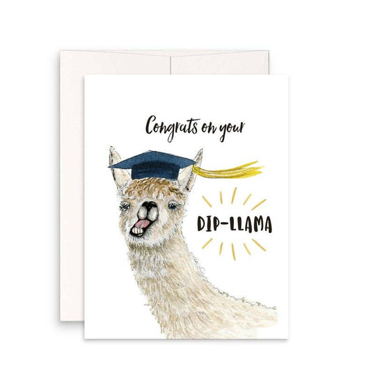 Diploma llama Grad - Funny Graduation Card