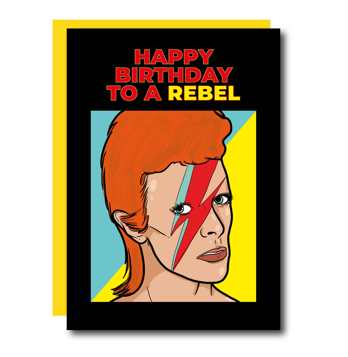 Happy Birthday To A Rebel 80's Greeting Card