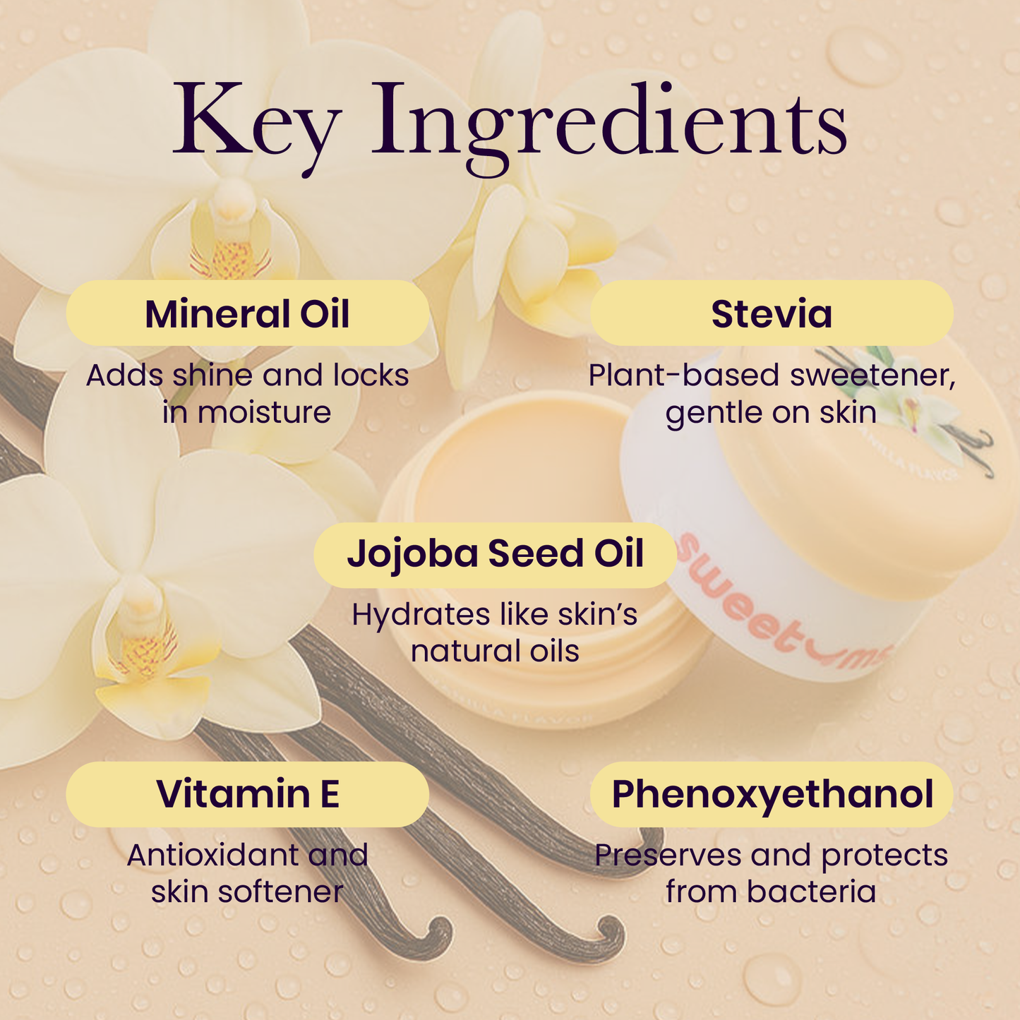 Vanilla Flavored Lip Balm Gloss Trending Valentine's Day