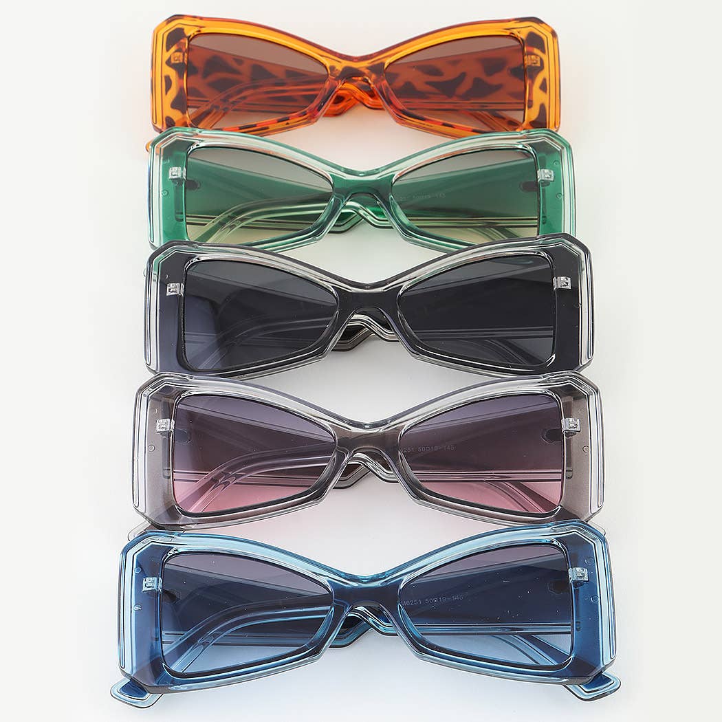 Bright Gradient Geometric Sunglasses