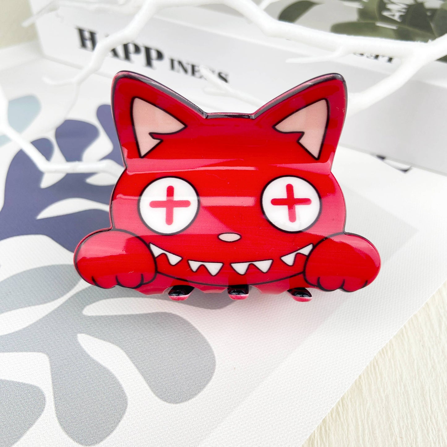 Cute carton cat hair claw clip