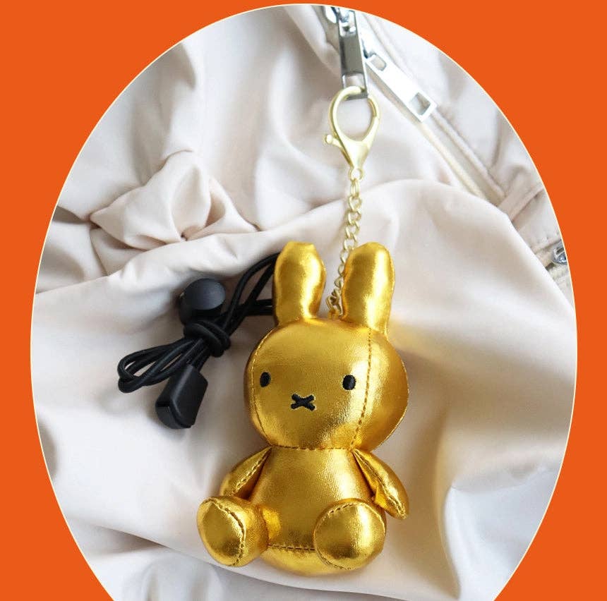 Miffy Keyring Plush Dolls Glow-in-the-Dark, Silver, Gold