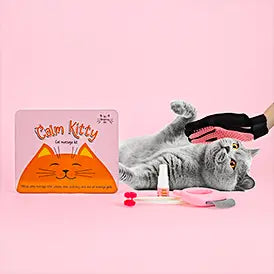 Calm Kitty Cat Massage Kit - Front & Company: Gift Store