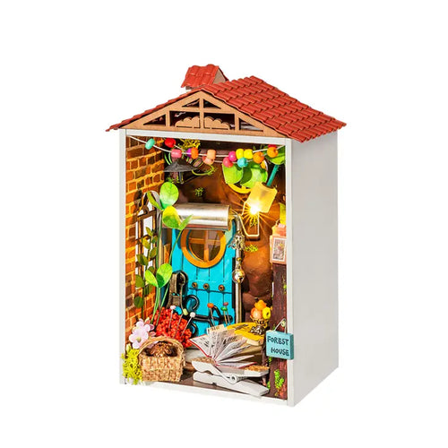 Diy Miniature House Kit: Borrowed Garden - Front & Company: Gift Store