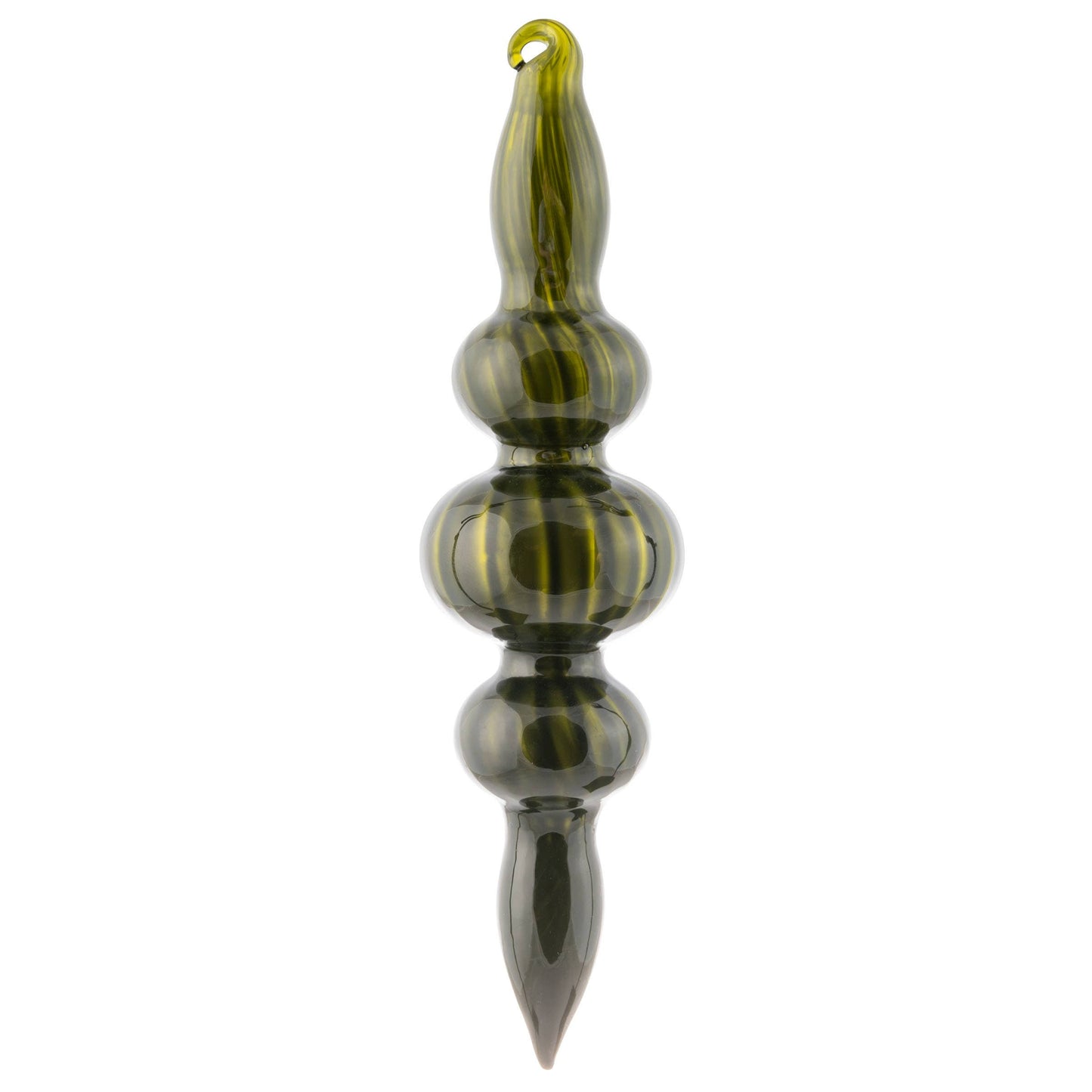 Shiny Fluted Sage Ornament