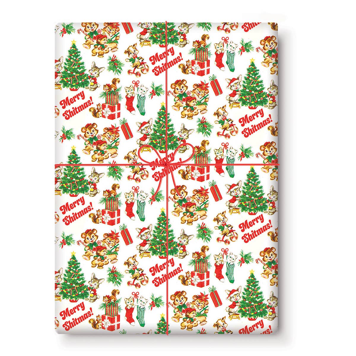 Merry Shitmas! Gift Wrapping Paper (Single Sheet)