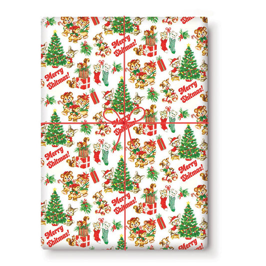 Merry Shitmas! Gift Wrapping Paper (Single Sheet)