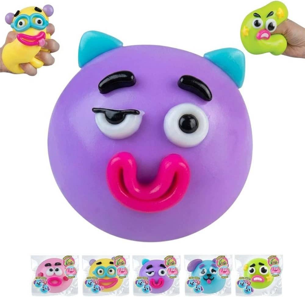 Squishy Faces - Funny Emoji-Style Stress Ball Squishies