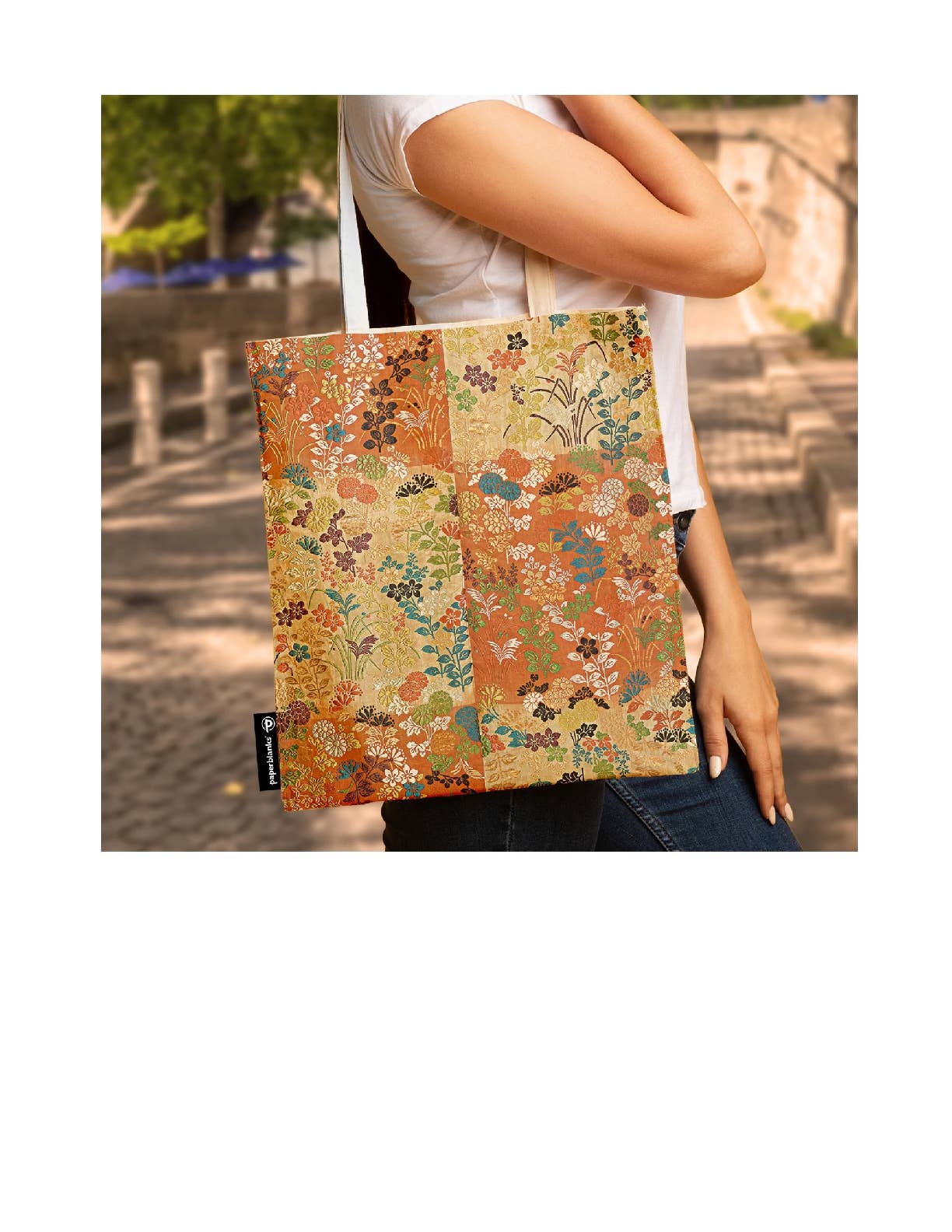 Kara-ori Canvas Bag by Paperblanks (Japanese Kimono)